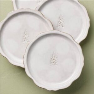 Set of 3 Stoneware Appetizer Plates Tree Icon from Hearth & Hand™ with Magnolia